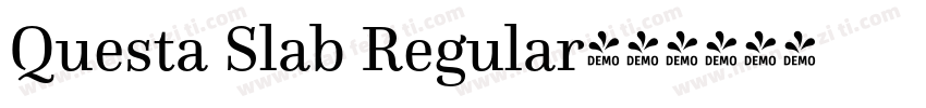 Questa Slab Regular字体转换